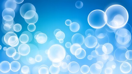Abstract Blue and White Circle Pattern Background
