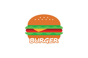 hamburger isolated on white