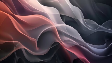 Obraz premium Abstract representation of flowing fabric or smoke with a blend of colors