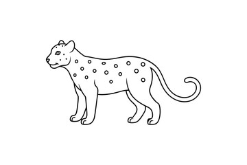 hand-drawn leopard face coloring page