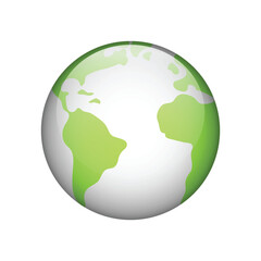 Planet earth isolated icon vector illustration design