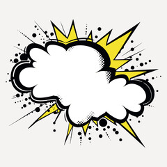 Fototapeta premium Comic speech bubble explosion