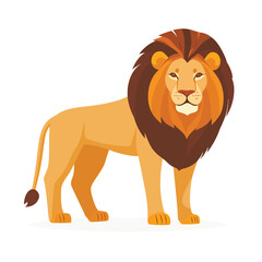 Fototapeta premium Lion vector isolated
