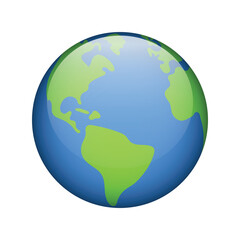 Globe Earth icon sign Isolated background. Vector illustration.