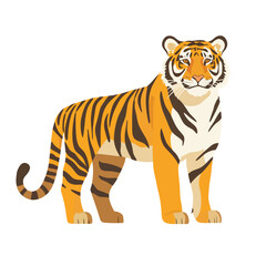 Fototapeta premium Tiger vector isolated