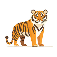 Fototapeta premium Tiger vector isolated