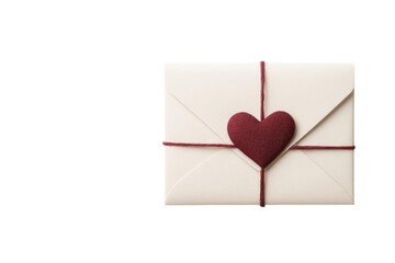 A romantic envelope with a heart-shaped seal, perfect for love letters and special occasions. © 1000lnw