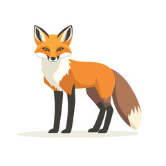 Fototapeta premium Fox vector isolated