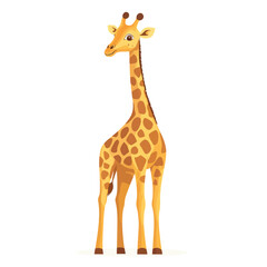 Obraz premium Giraffe vector isolated