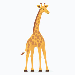 Obraz premium Giraffe vector isolated
