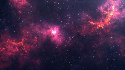 Naklejka premium Cosmic waves undulating through interstellar space nebula fantasy galaxy astronomy cosmos dark sience supernova infinity