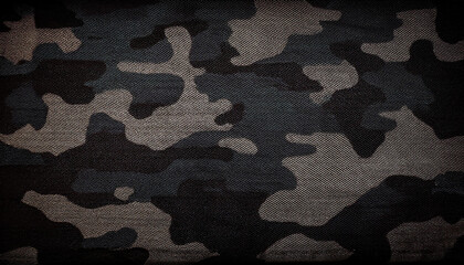 Bold textured camouflage design. Dark pattern.