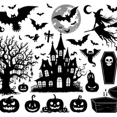 halloween background with pumpkin