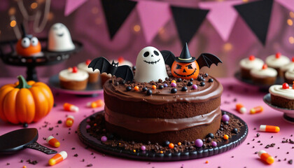 Spooky Delights: A Halloween Themed Cake