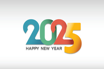 2025 new year decoration, vector illustration