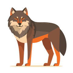 Fox vector Isolated