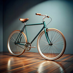 cool bicycle in studio