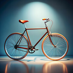 cool bicycle in studio