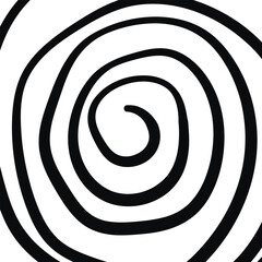 Swirl hypnotic black and white spiral. Monochrome abstract background. Vector flat geometric illustration.Template design for banner, website, template, leaflet, brochure, poster