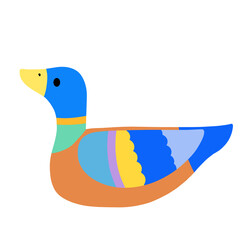 결혼 혼례 선물 원앙 일러스트