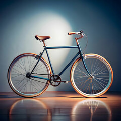cool bicycle in studio