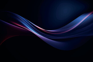 Abstract flowing wave light design