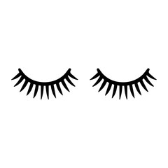  cute cartoon eyelashes vector
