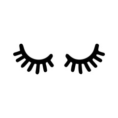  cute cartoon eyelashes vector