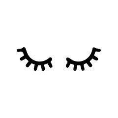  cute cartoon eyelashes vector