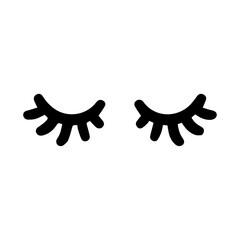  cute cartoon eyelashes vector