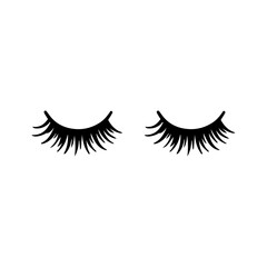  cute cartoon eyelashes vector