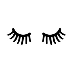  cute cartoon eyelashes vector