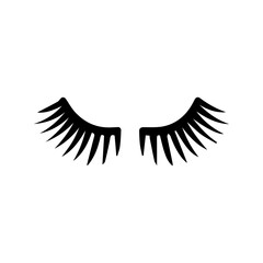  cute cartoon eyelashes vector