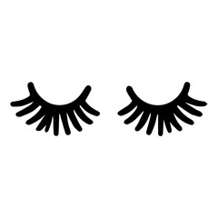  cute cartoon eyelashes vector