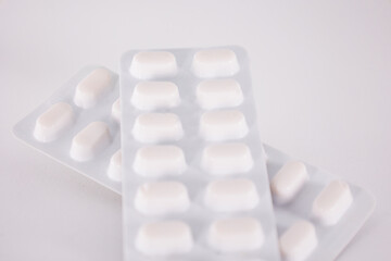 white pills in a blister