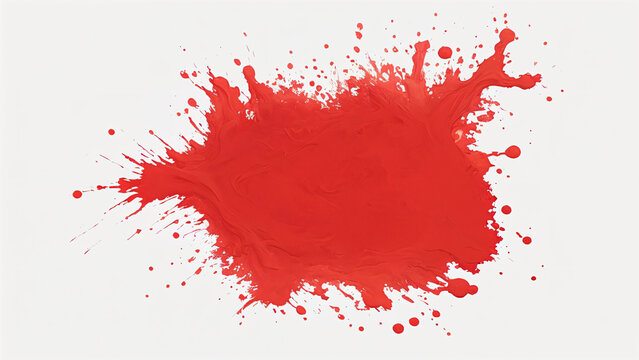 red paint splashes