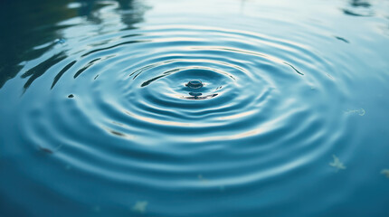 Serene view of water ripples creating gentle, calming waves