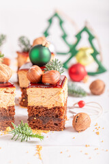 Tasty Christmas cake as perfect a gingerbread dessert..