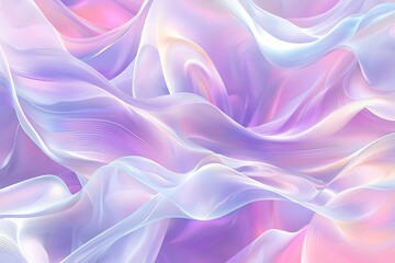 Obraz premium Dreamy Pastel Waves: Ethereal Textures in Soft Hues