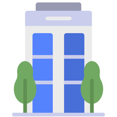 building flat icon
