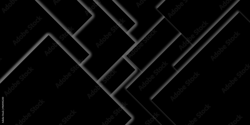 Poster mondrian style of diagonal square pattern vector. design geometric tile gold on black background. mo