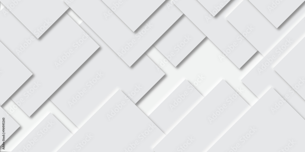Poster abstract grey square shape with futuristic concept embossed papercut background with neomorphism abs