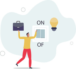 Business idea and solution to solve company problem or innovation and strategy to win business success .flat design with people.