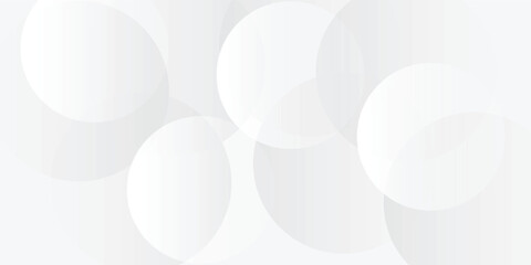 Abstract background with gray circle. White and grey abstract modern transparency circle presentation background.