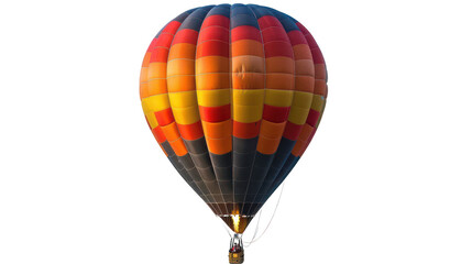 Fototapeta premium Hot air balloon being inflated ,isolated on a pure white background