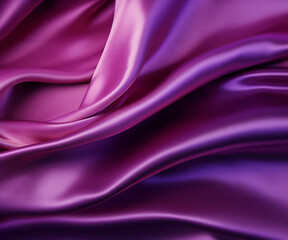 Fototapeta premium Purple Silk Fabric Background