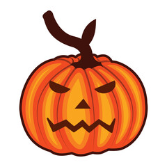 Halloween pumpkin cartoon pumpkin Vector illustration