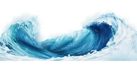 A dynamic illustration of crashing ocean waves, showcasing the beauty and power of nature.