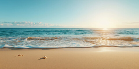 Tranquil Beach Scene as Day Fades to Night