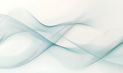 Obraz premium Elegant Light Blue Abstract Background with Smooth Waves and Lines
